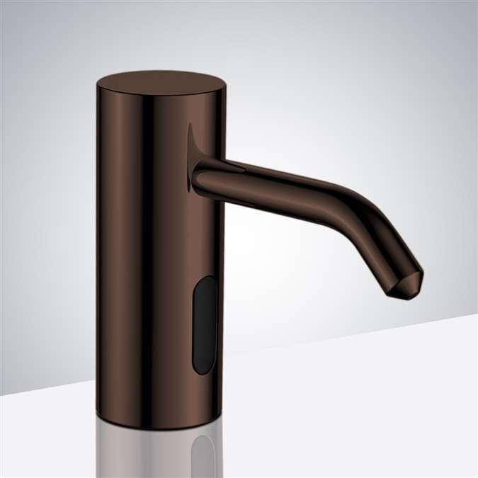 Romo Light Oil Rubbed Bronze Brass Deck Mount Commercial Motion Sensor Liquid Soap Dispenser